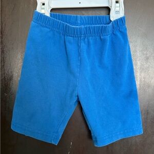 Hanna Andersson 4T Blue Kids Stretch Knit Biker Shorts play condition